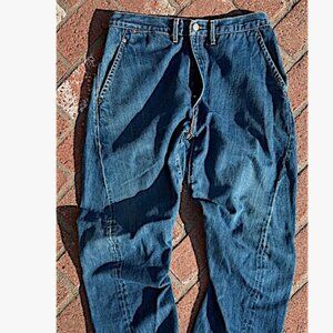 Vintage LEVIS RED Engineered Collection Twisted Leg Slit Pocket Jeans Spain Rare